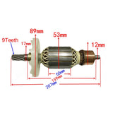AC 220-230V Demolition Hammer Motor Rotor for 9 Tooth 360286E H65SB2 H65SD2 H65SD H70SD H70SA Accessories