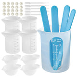 Measuring Cups Tool Kit Bowls For Epoxy Resin Reusable Silicone Mixing Cup With Stir Sticks