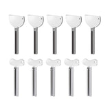 10 Pieces Metal Toothpaste Press Key Tube Squeezer For Family Washroom Bathroom,Toothpaste,Etc