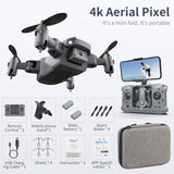 Mini Drone KY905 with 4K Camera HD Foldable Quadcopter One-Key Return Wifi FPV RC Helicopter Quadrocopter Kids Toys