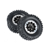 4Pcs Metal Beadlock Hub Wheel Rim and Rubber Tire for C14 C24 B14 B24 B36 MN D90 MN99S RC Car Upgrade Parts,3