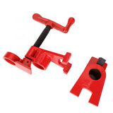 Hand Cranked Vertical 3/4 Heavy Duty Water Pipe Quick Fix Release Powerful Woodworking Clamp