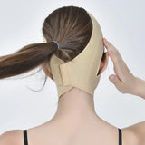Elastic Seamless Sleep Bandage Lifting V-face Firming Sagging Normal Double Chin Masseter Massage Mask Can Be Adjusted