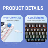 Multifunctional Knob Wired nical Keyboard,82 Keys 21keys,Full Key Hot-Swap,Cool Backlight,Bluetooth/2.4G/USB for PC Laptops
