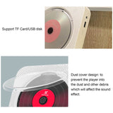 KC-909 Portable Speaker - Stereo Player with 3.5mm Headphone Jack, LED Screen, and Wall Mountable CD Music Player