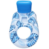 Iatable ats at Lounger with Cup Holder Water ating Recer Sea Swimming Ring Pool Party Toy Lounge Bed