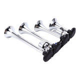 Air Horn Set  Sound High Strength 12‑24V 4 Trumpet Train Horn Weatherproof 130dB for Boat for Car for Truck