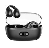 Kw52New Transparent Warehouse Ear Clip Bluetooth Headset Digital Display, Noise Reduction Does Not Enter the Ear Bone Conduction