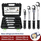 ST-02L Ratchet Torque Tools Set High Precision Open End Wrench Combination Apark Plug Air Conditioning Repair Tool