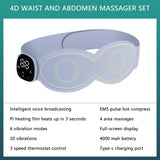 EMS Belt Belly Reduction Sliming Massager Muscle Sticker Heating Vibrator Waist Shaking Massage Machine Women Menstrual Warmer