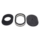 Air Filter Rustproof Aluminium Alloy Black 12in Air Cleaner Lightweight High Strength for 5 1/8in 4 Barrel Opening Carburetors