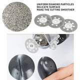 60PCS For Dremel Accessories Dia Cutting Discs Sanding Grinding Wheel Circular Saw Blade Rotary Tool Set