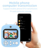 Instant Print for Kids 1080P Digital Video Camera Dual Len 2.4 Inch IPS Screen Birthday Festival Gift