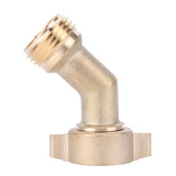 Garden Connector 3/4inch 45 Degree Solid Brass Fittings Hose Adapter for RV Freshwater Intake Outdoor Water Conntection