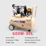 8L/30L 220V Silent Oil-Free Small Industrial High-Pressure Pump Car Air Compressor