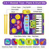 5.08 Cm 1 Baby Toys For 1 Year Old Boy Girl, Toddler Piano Keyboard & Drum Floor Mat