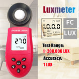 HS1010 Digital Light meter 1-200,000 Luminometer 1 0.1 0.01 Illuminometer /FC Illumination Meter HS1330 HS1332