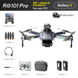 RG101 Pro Drone 2-axis Gimbal 360° Obstacle Avoidance HD Dual Camera Aerial Photography Brushless GPS Foldable Return Quadcopter