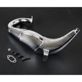 New Cnc Metal 71CC Engine Exhaust Pipe Kit For 1/5 Rofun LT LOSI 5IVE-T Truck Spare Toys Parts Rc Car Accessories