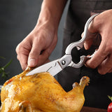 Scissors 3Cr14 Stainless Steel Kitchen Poultry Chicken Bone Scissor Cutter Cook Tool Gadget Shear Fish Duck Cut