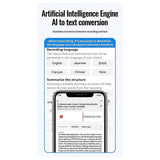 Mini AI Powered Voice Recorder ChatGPT Intelligent Transcription Translation Mind Map Sound Record A