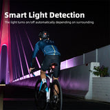 XOSS XR Pro Tail Automatic Brake Sensing Team Sync Bicycle Rear Light 4 Mode Rechargeable Waterproof Cycg LED Taillight