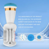 Electric Facial Cleansing Brush Silicone Rotating Face Cleanser Brush