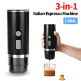 3-in-1 Wireless Heating Coffee Fast Charge Electric Espresso hine for Camping Travel RV Hiking Office
