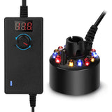 Mist Maker Fogger Water Fountain Pond Fog Atomizer Air Humidifier Haloween hine Black Us Plug