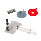DIY Car Windshield Kit Tools Auto Glass Windscreen Repair Set Give Door Handle Protective Decorative Stickers