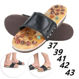 2 Colors Unisex Natural Agate Stone cobblestone Foot Massage Slippers Relieve Arthritis Plantar Fasciitis Acupoints Massager New