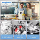 USB Rotary Cleaning Brush with 5 Brush Heads - Electric Cleaning Brush for Kitchen, Bathtub & Tile Scrubber