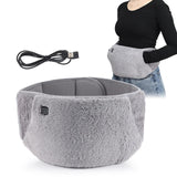 3 Gears Temperature Electric Heating Pad for Menstrual Cramps Plush Warm Palace Belt Lumbar Abdominal Uterus Hand Warmer Winter