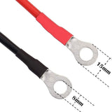 40cm 10AWG EC5 Female To O Ring Terminal CablePower Wire Connector Extension Silicone Cord Emergency Battery Jump Cable