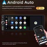 13 Car Stereo Single-Din GPS Navigation with 6.86 Inch Toucreen Carplay Android Auto Support WiFi/BT