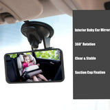 Baby Car Rear Wide View Suction Cup Mirror