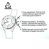 CRUSHER Wrist Watch Grinder Zinc Alloy Dry Herb Spice Grinders Tobacco Pipe Smoking Accessories Gadgets for Men