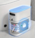 1pc Trash Can, Household Toilet Special Clip Seam Large Capacity Trash Can With Lid, Large Automatic Packing And Putting Paper Bucket