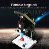 Portable 220V Woodworking Hinge Drill Hole Punching CNC Multi-function Drilling hine Lathe DIY
