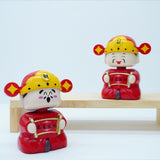 Dashboard Ornament God Of Wealth Solar Statue Road Joy Automotive Trim For Long Trip Or Daily