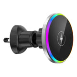 Bright Ambient 15w Magnetic Wireless Car Charger Phone Holder with Hands-free Mount for Fast