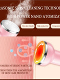 3 in 1 Ultrasonic High frequency Vibration Facial Eyes Massager Deep Cleansing Nutrition Introduction oxygen Injection Spray Gun