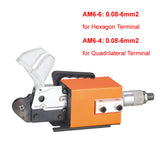 AM6 Pneumatic Terminal Piler Crimping hine Tubular Pre-insulated Quadrilateral Hexagon 0.08-6mm2 Terminals Crimper Tool