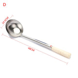 Stainless Steel Long Handle Ladle Spoon Big Soup Ladle Cooking Tool Soup Spoon Chef Cooking Kitchen Utensil