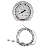 Thermometer Gauge 0-650CC 4 Inch Capillary Dial Type Gas Filled Barbecue Grill Pressure