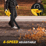 18000RPM Cordless Blower 2 In 1 Air Blower&Suction Leaf Computer Dust Collector Cleaner for /Milwaukee (No Battery)
