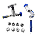 Tools Kit WK-519FT-L Eccenteic 45-Degree Cone Tubing Tool Set for Copper Pipe Flaring 1/4-3/4 Inch O.D.Tubing
