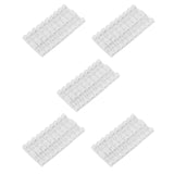 100Pcs Wire Fixing Clamp Clip Desktop Clear Up Holder Clamps Cable Clip Device USB Cord Clips Holder Organiser(White)