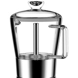 Maker Glass-Top & Stainless Steel Espresso Moka Pot,Classic Italian Coffee Maker, 240Ml