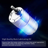 DC 12V 30RPM Gear High Torque Electric Mini Speed Reduction Geared Motor Eccentric Output Shaft 37mm Gearbox